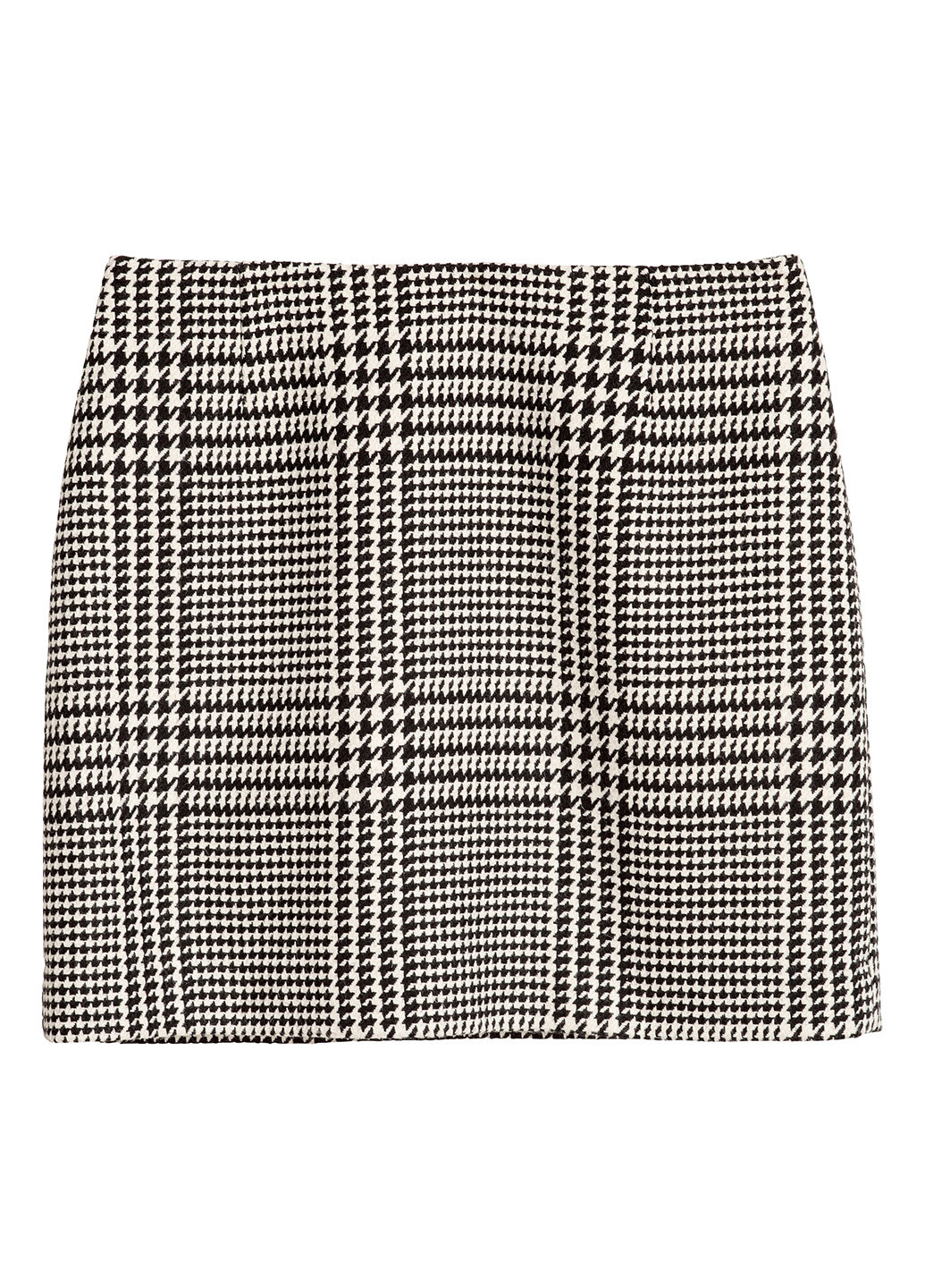 Черно-белая кэжуал с узором гусиная лапка юбка H&M карандаш