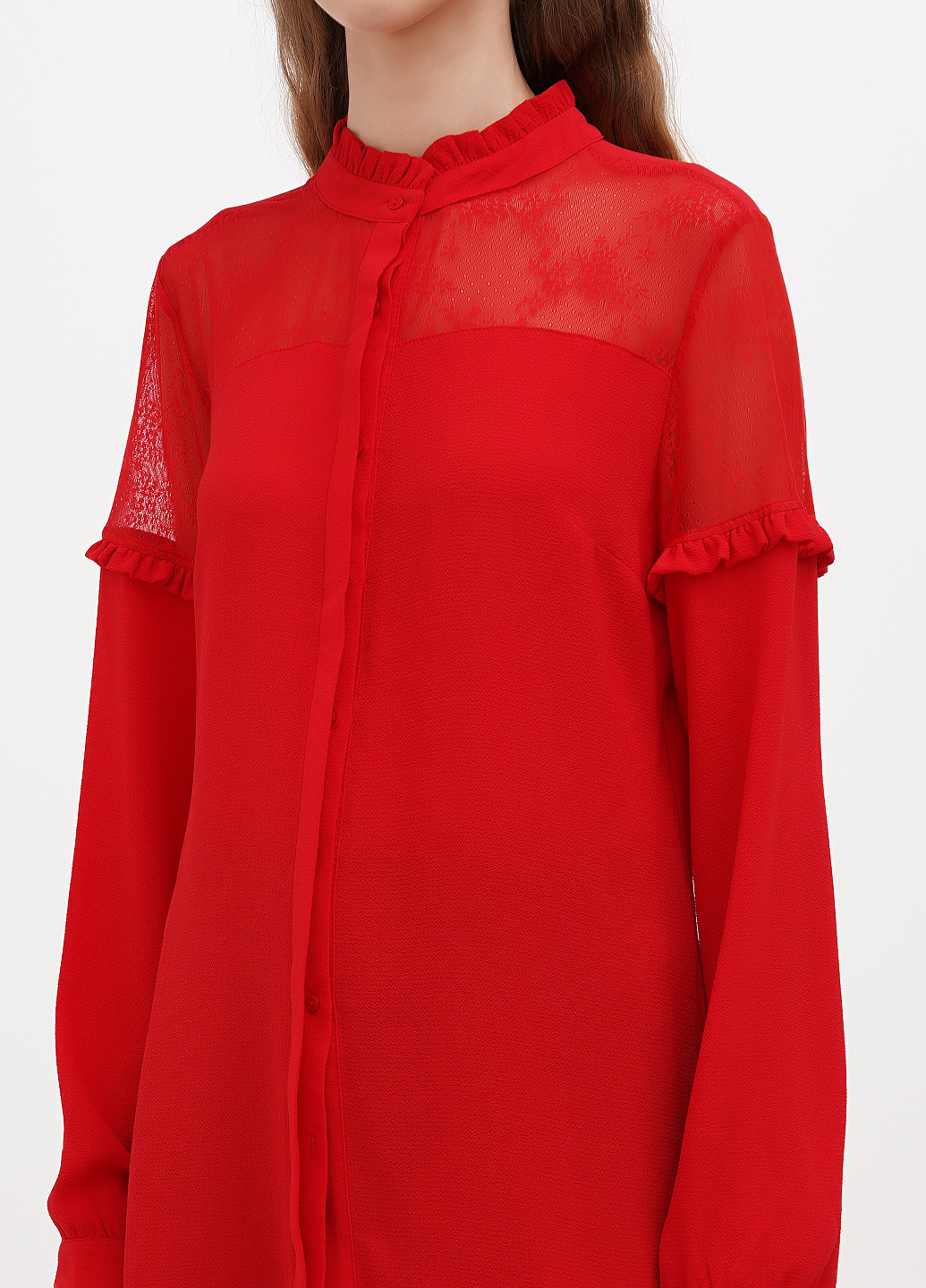 Красная блуза Sassofono Club