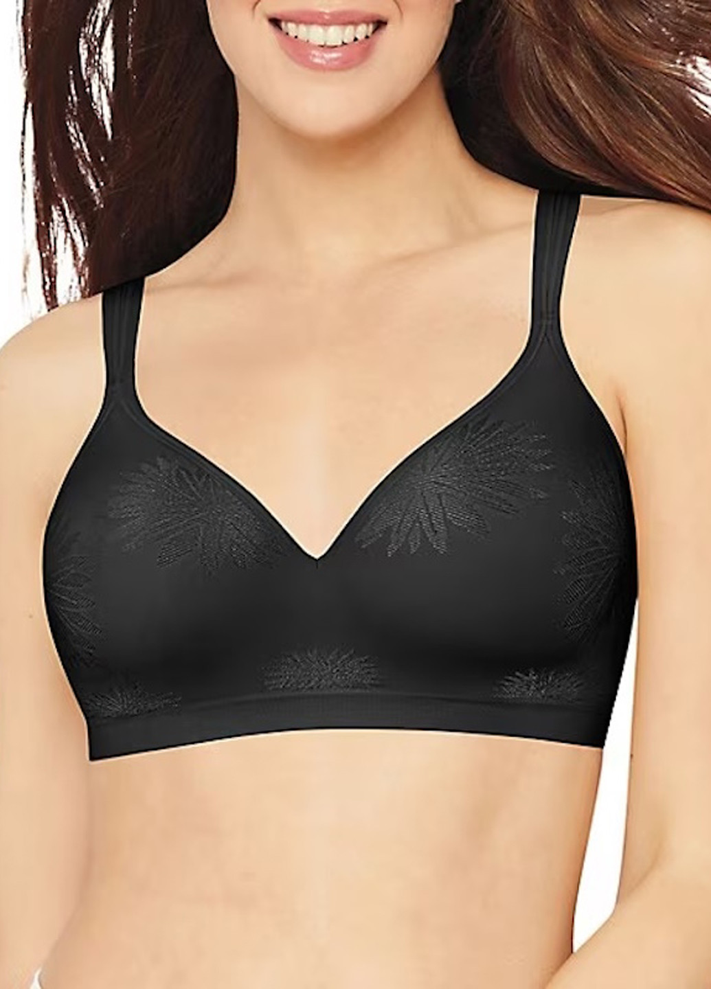 Чорний безшовний бюстгальтер Bali без кісточок нейлон