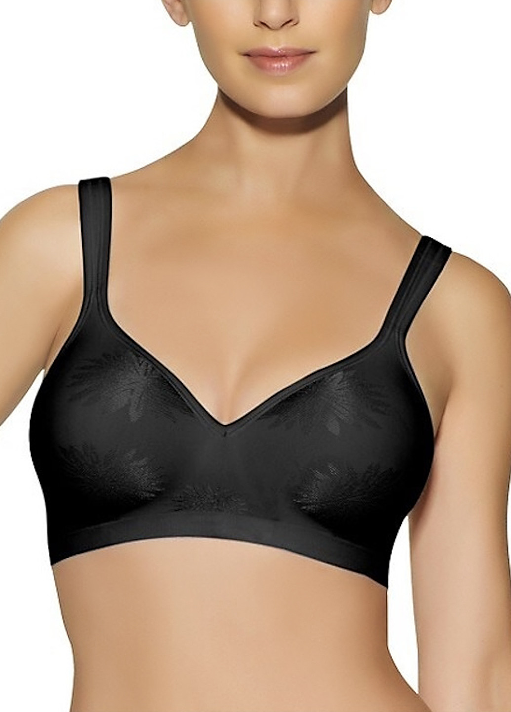 Чорний безшовний бюстгальтер Bali без кісточок нейлон