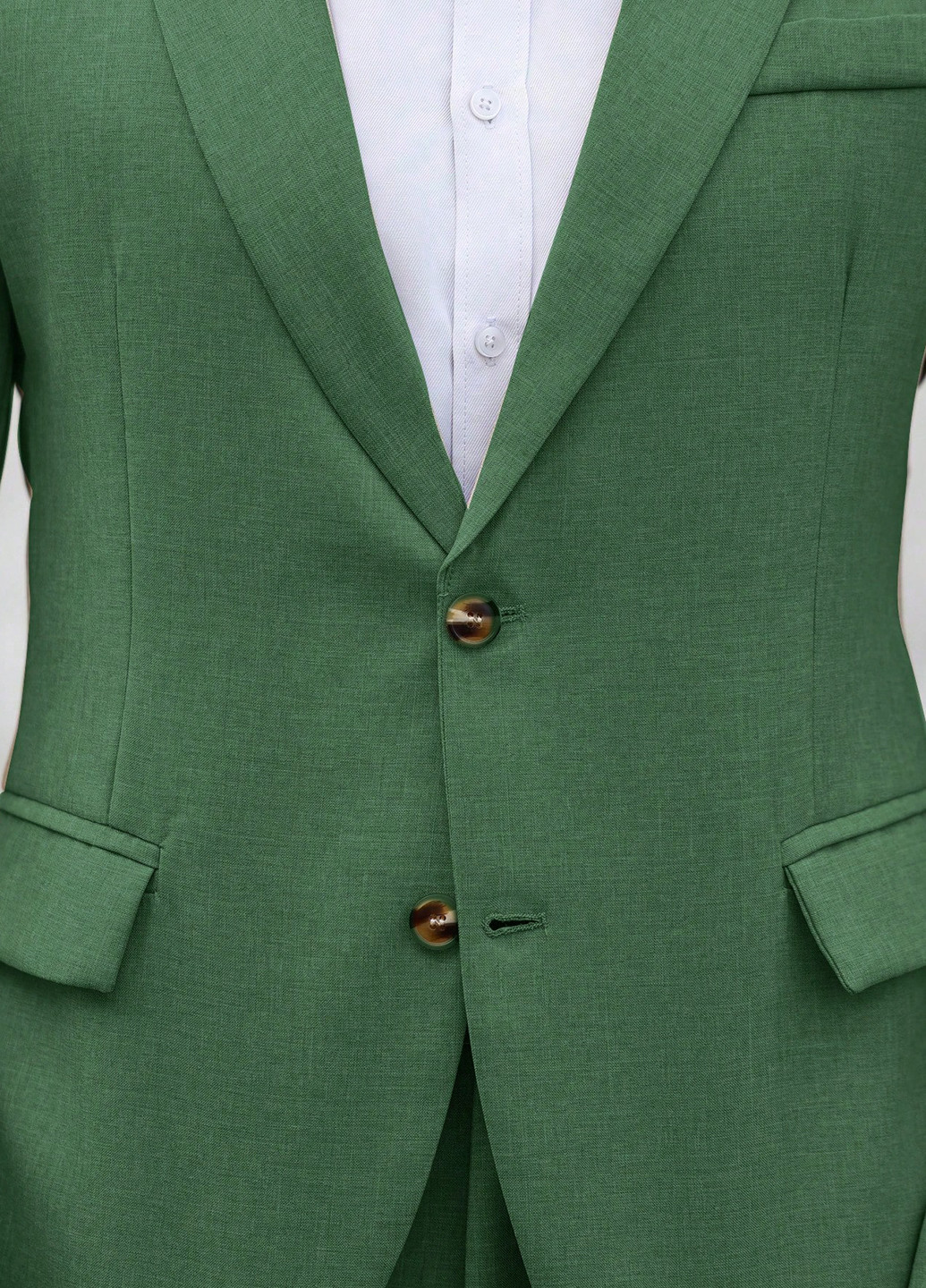 Зеленый демисезонный костюм (пиджак, брюки) брючный SHEIN