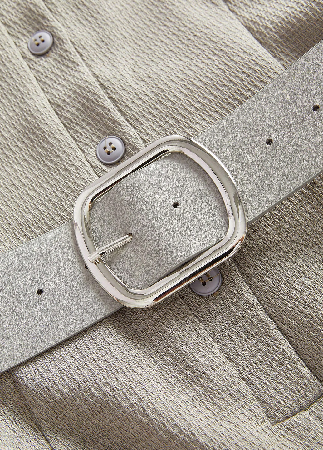 Серое кэжуал платье клеш, рубашка SHEIN однотонное