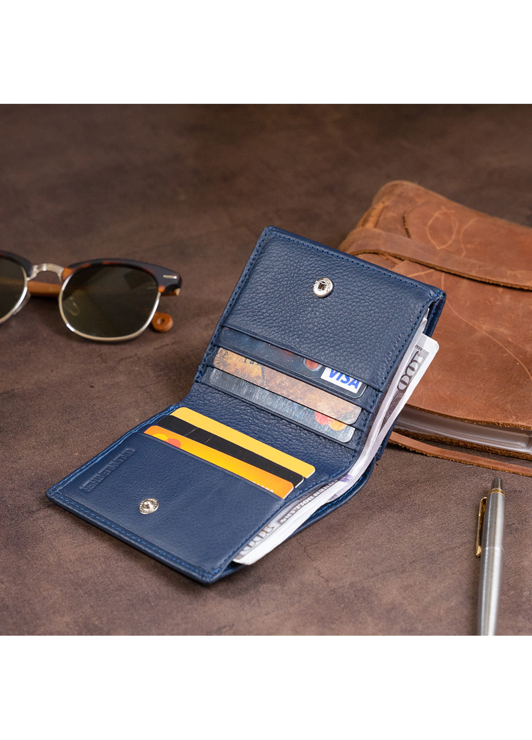 Жіночий шкіряний гаманець 10х9х1,3 см st leather (229460990)