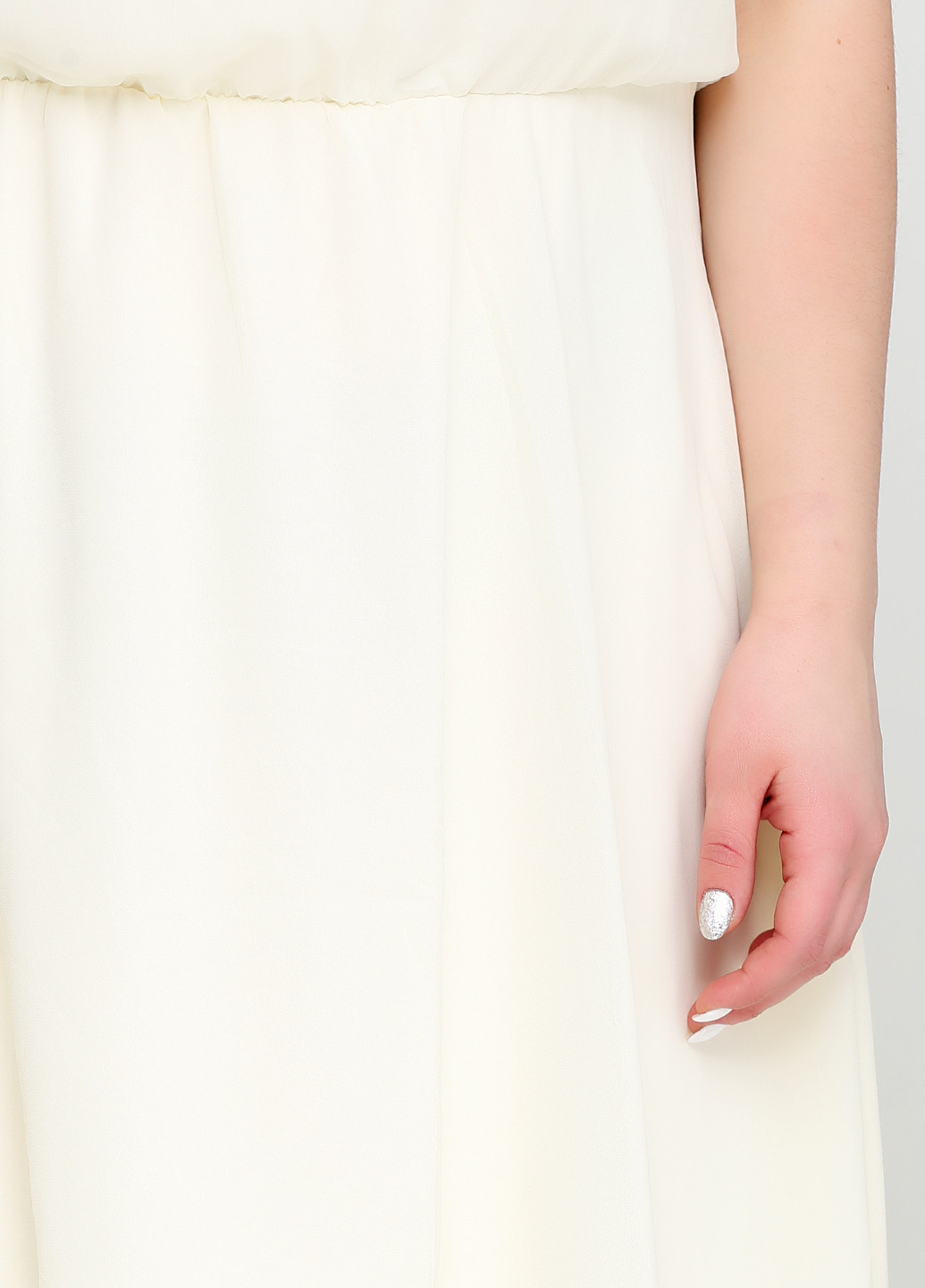 Молочное кэжуал платье Mi Ami однотонное