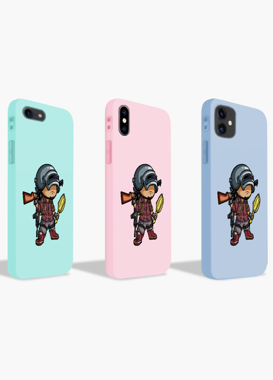Чехол силиконовый Apple Iphone X Пубг Пабг (Pubg) (6129-1710) MobiPrint (219559021)