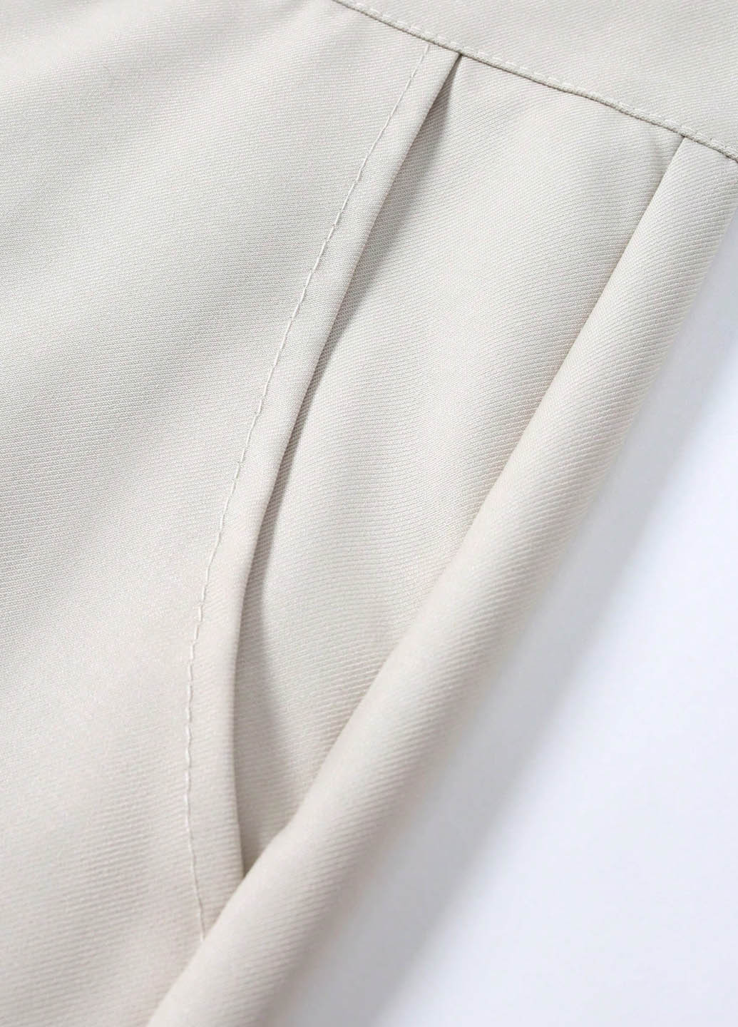 Светло-бежевый демисезонный костюм (пиджак, брюки) брючный SHEIN