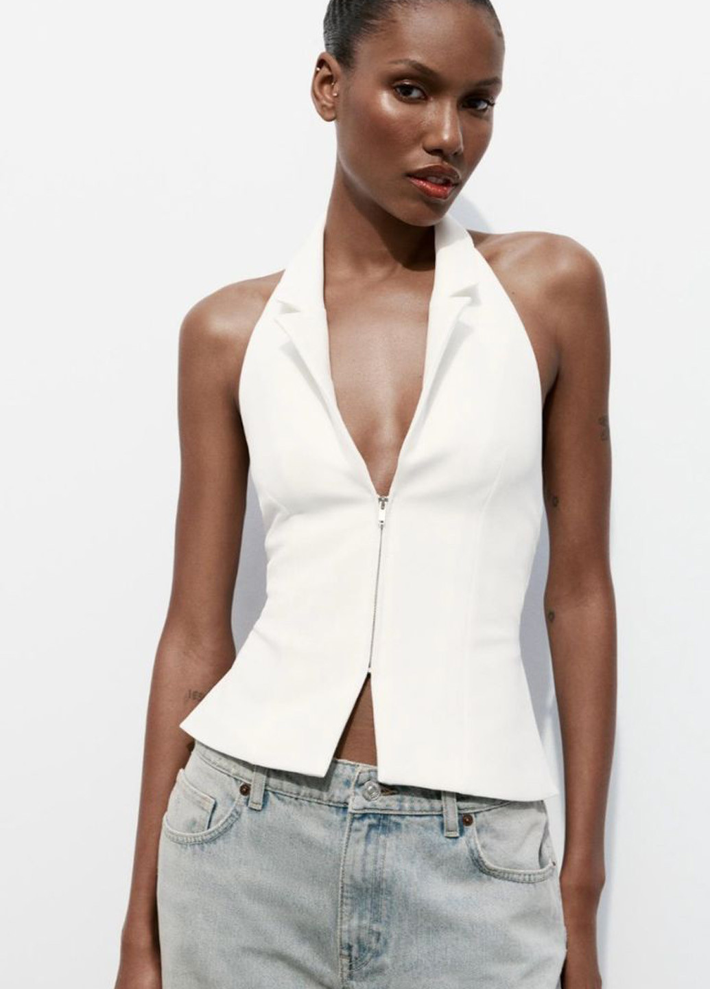 Комбинированная блуза (2 шт.) SHEIN