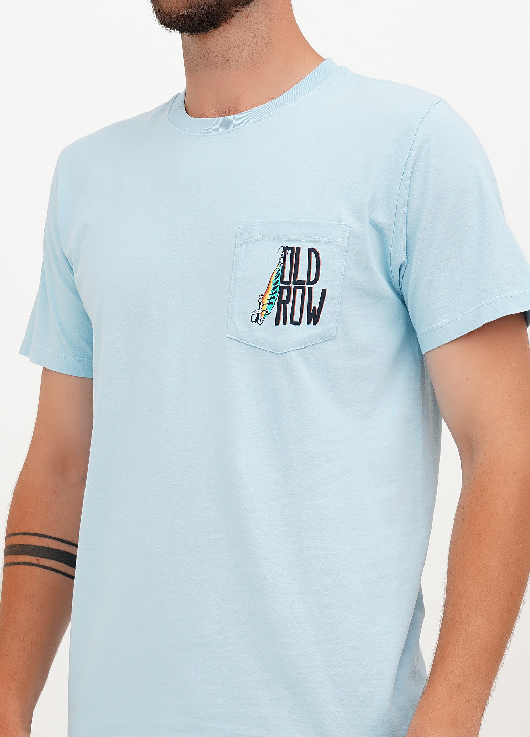Блакитна футболка Old Row