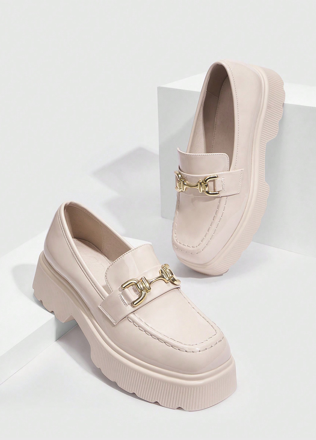 SHEIN Лоферы лоферы кремовый з искусственная кожа, китай — демисезон (365957438)
