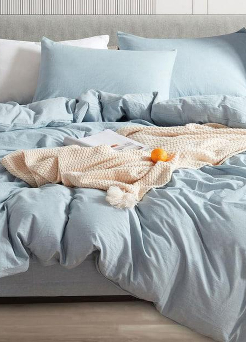 Постільна білизна сімейна варена бавовна 155х210 см (W9F) Vie Nouvelle Washed Cotton (253753755)