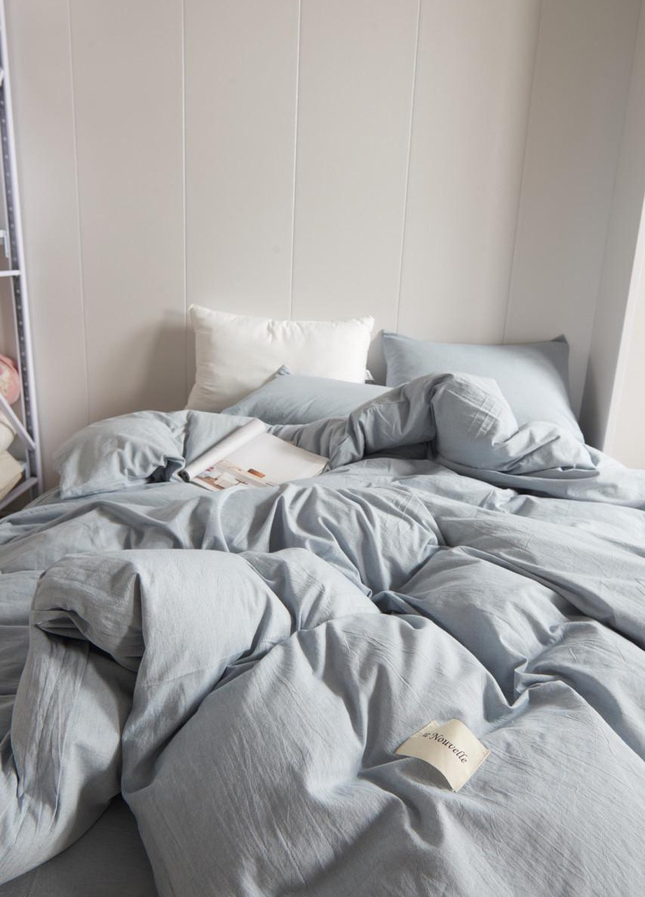 Постільна білизна сімейна варена бавовна 155х210 см (W9F) Vie Nouvelle Washed Cotton (253753755)