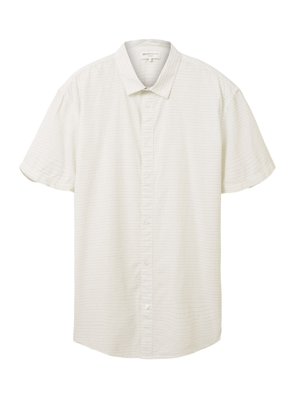 Белая кэжуал рубашка в полоску Tom Tailor