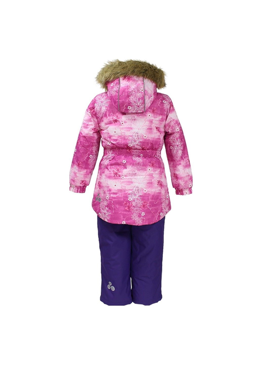 Фуксиновий (колору Фукія) зимній комплект зимовий (куртка + напівкомбінезон) renely Huppa