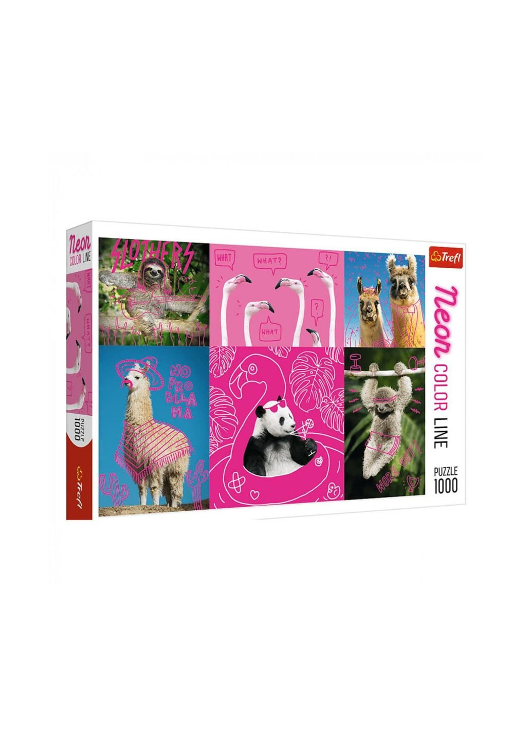 Пазл Neon Пустотливі звірята, 1000 елементів (6336964) Trefl (254065811)