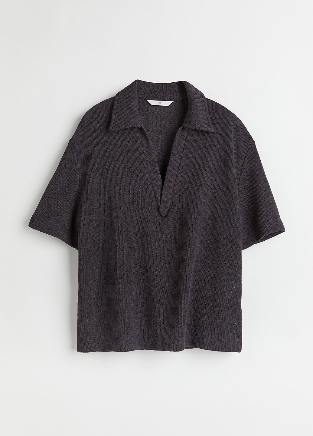 Темно-сіра літня футболка H&M