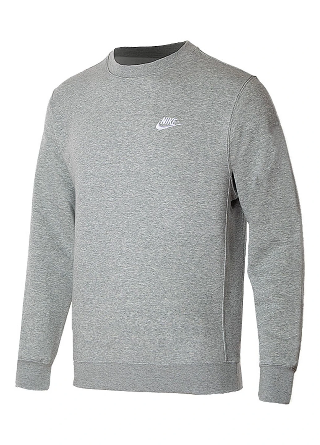 Серый свитшот Nike меланж вышивка (368861511)