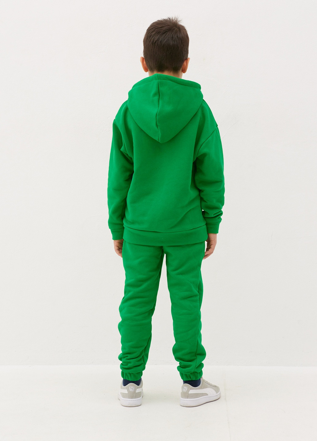 Зеленый демисезонный детский спортивный повседневный костюм Kindamor Original