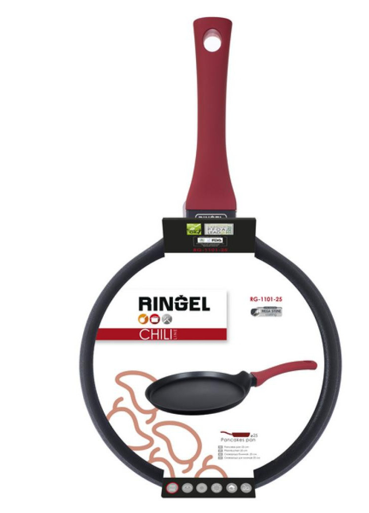 Сковорода Chili 25 см для млинців (RG-1101-25) Ringel (205779641)
