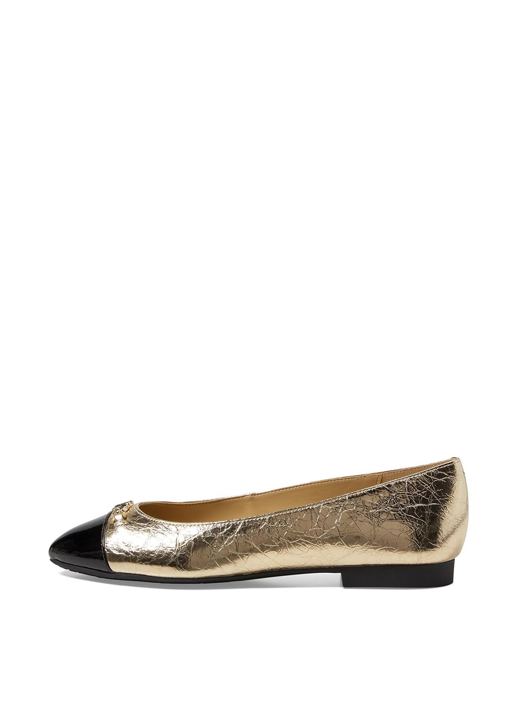 Жіночі балетки Michael Kors | золотисті однотонні логотип натуральна шкіра (365599514)