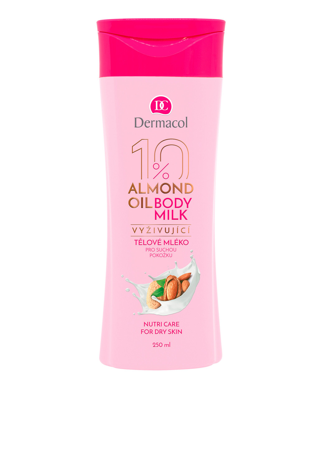 Молочко для тела с маслом миндаля для сухой кожи Питательное, 250 мл Dermacol (113789754)