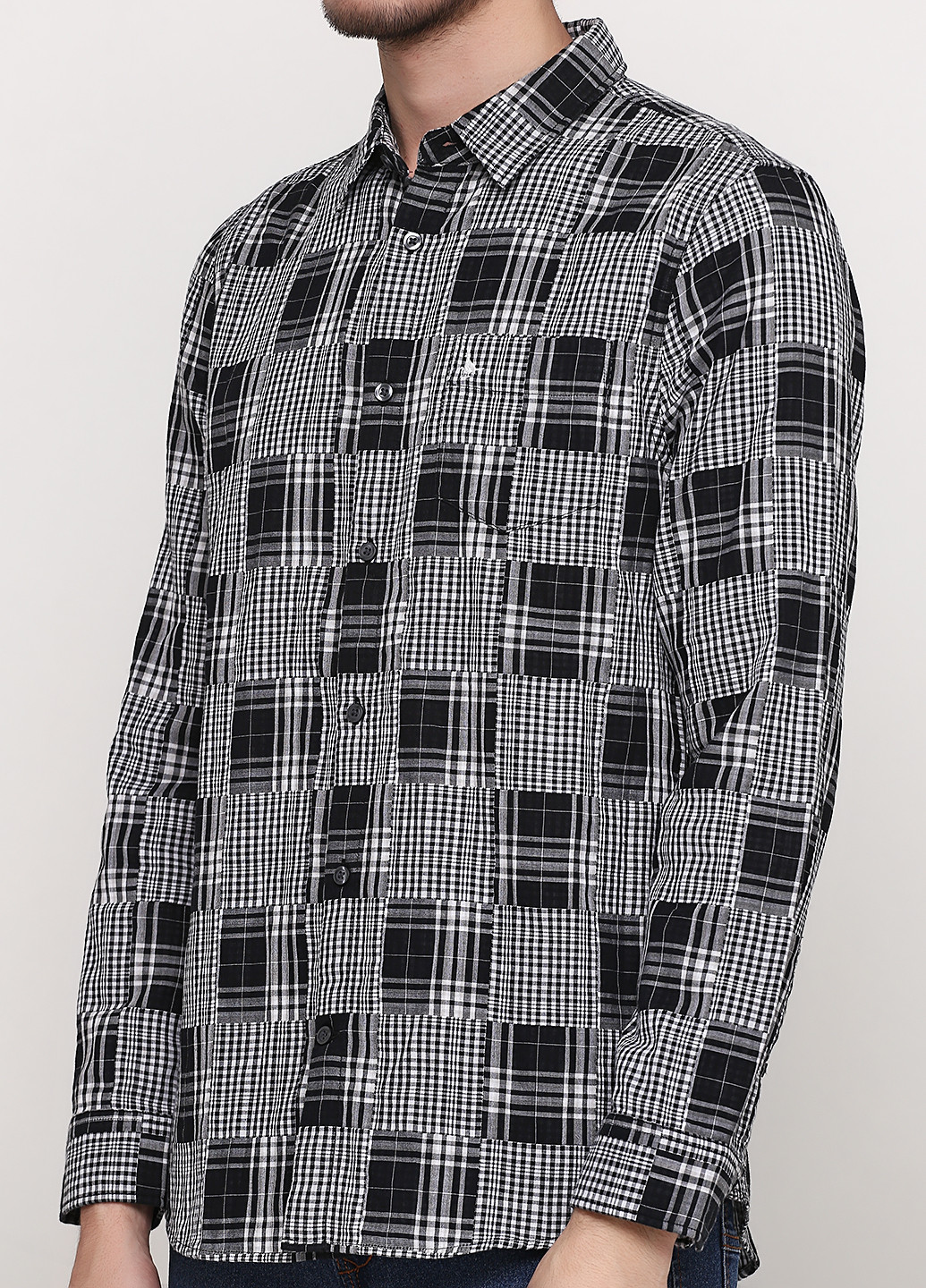 Черно-белая кэжуал рубашка с абстрактным узором Jack Wills