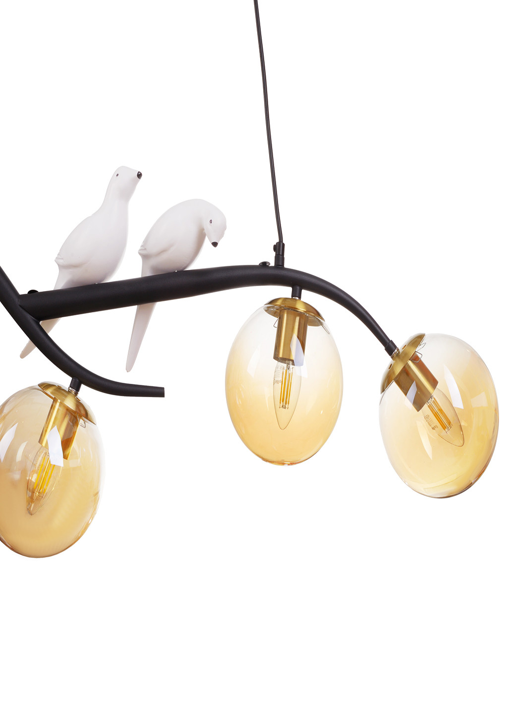 Потолочная люстра на 4 лампочки BR-01 650S/4 E27 BK Brille (251891743)