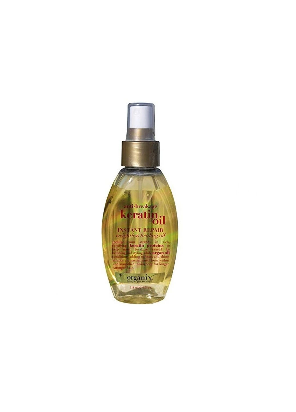 Масло-спрей для волосся Keratin Oil Миттєве відновлення проти ламкості волосся кератіновой легке 118 мл OGX (213451027)