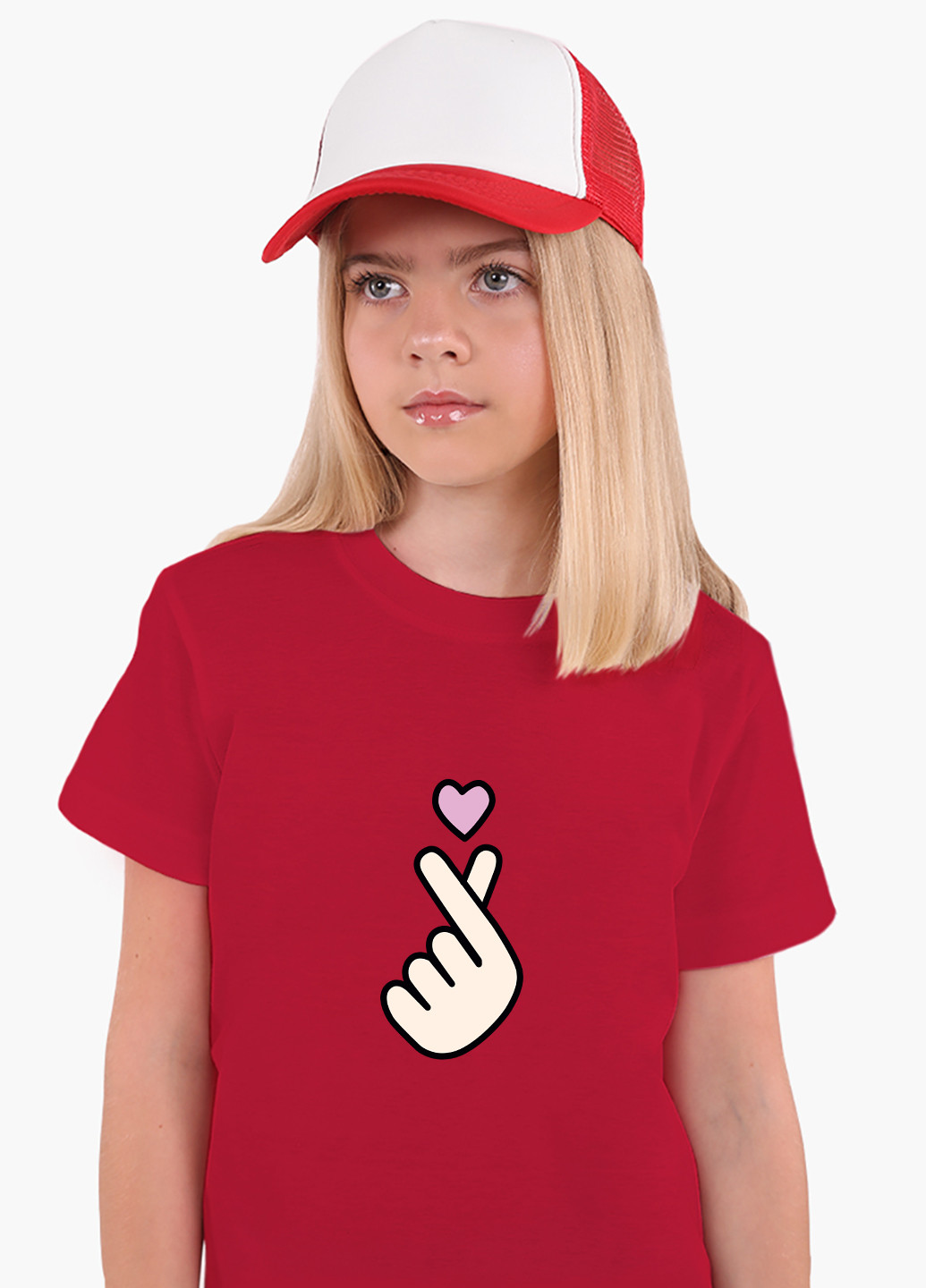 Красная демисезонная футболка детская бтс (bts)(9224-1063) MobiPrint