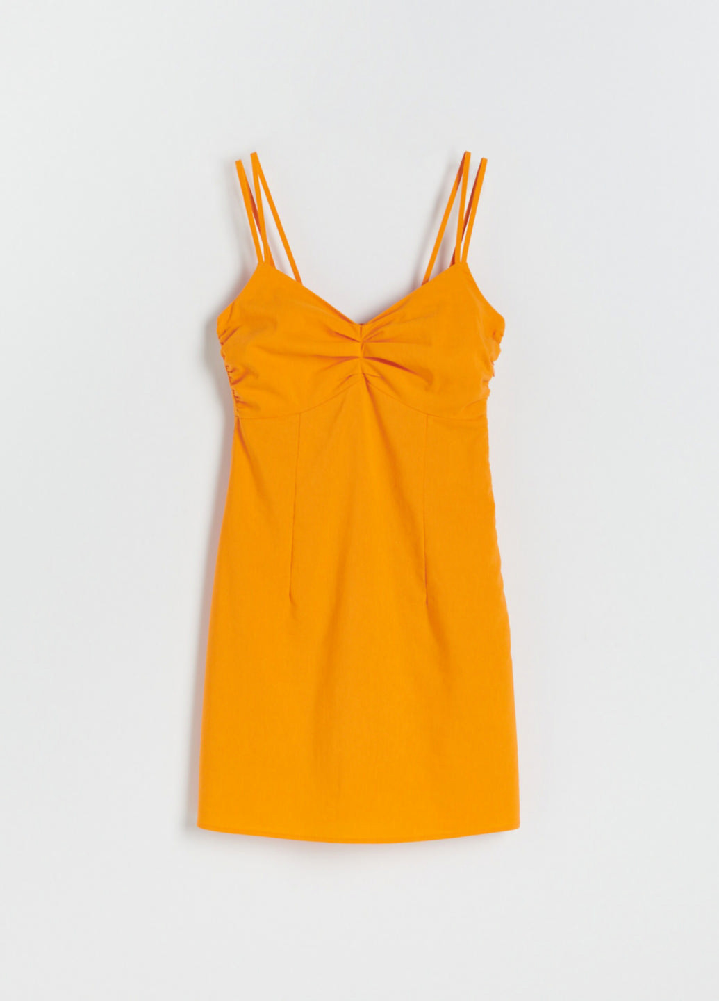 Желтое кэжуал платье Reserved однотонное