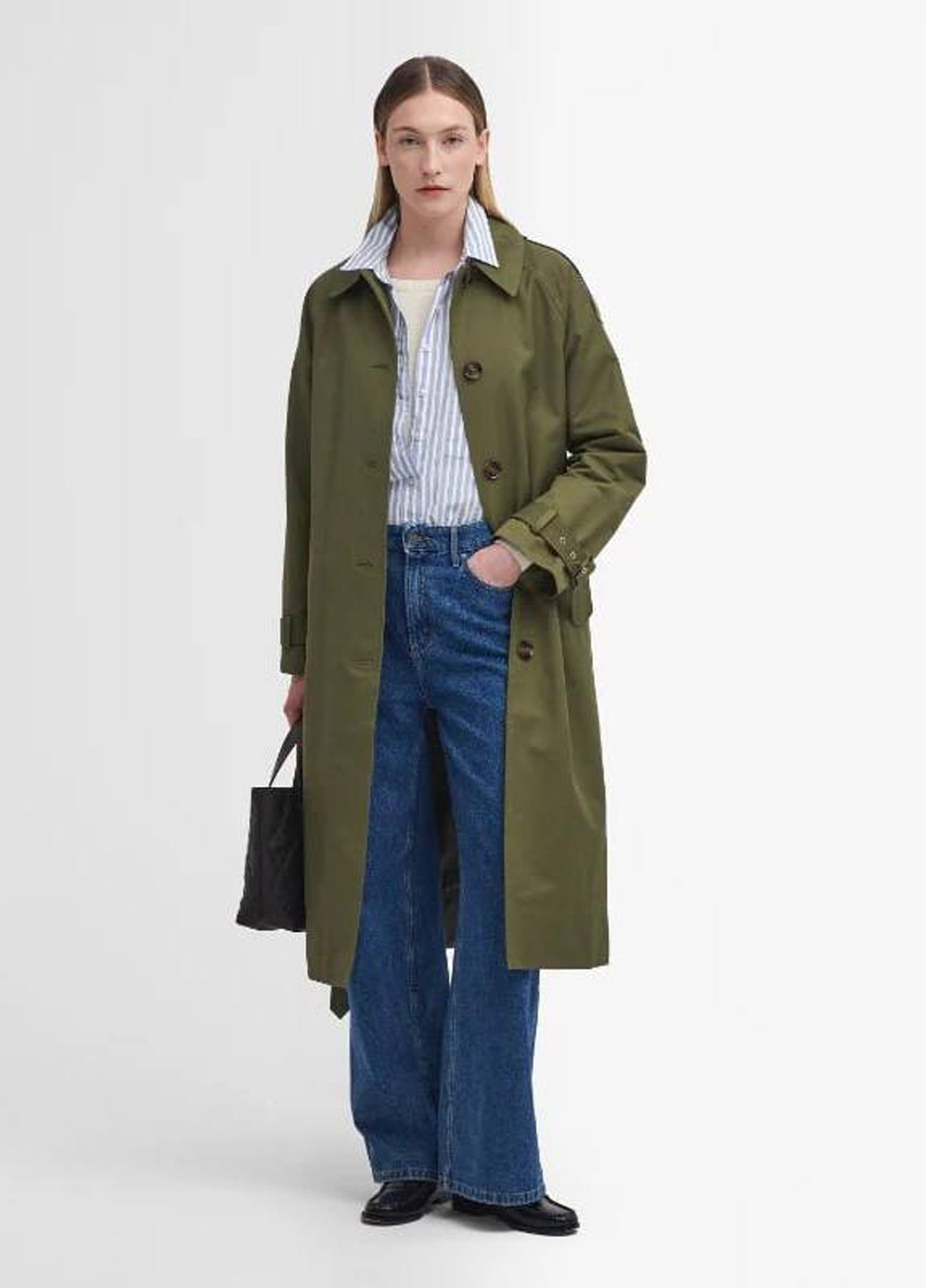 Плащ Barbour тренчкот на гудзиках демісезон (353209783)