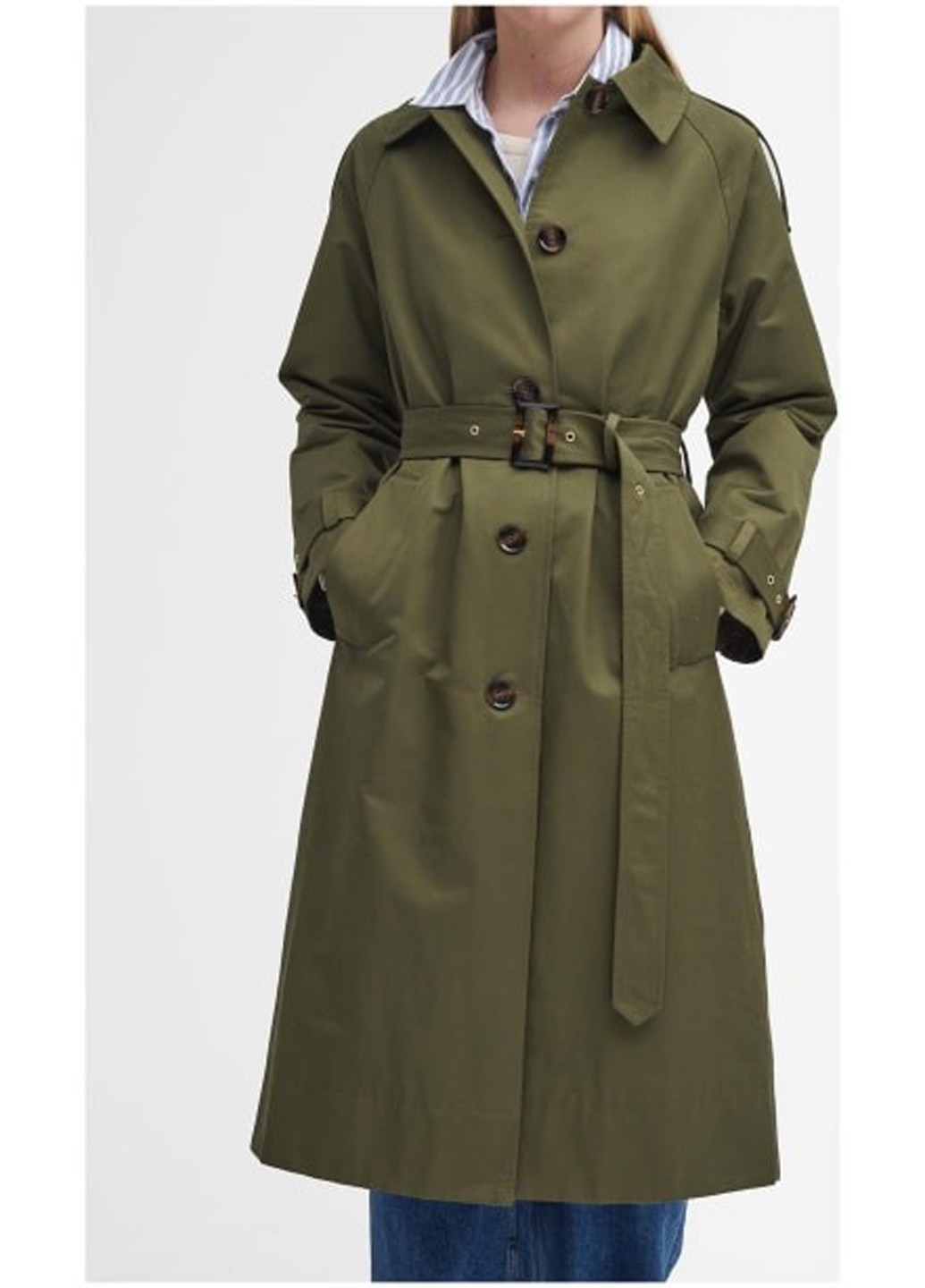 Плащ Barbour тренчкот на гудзиках демісезон (353209783)