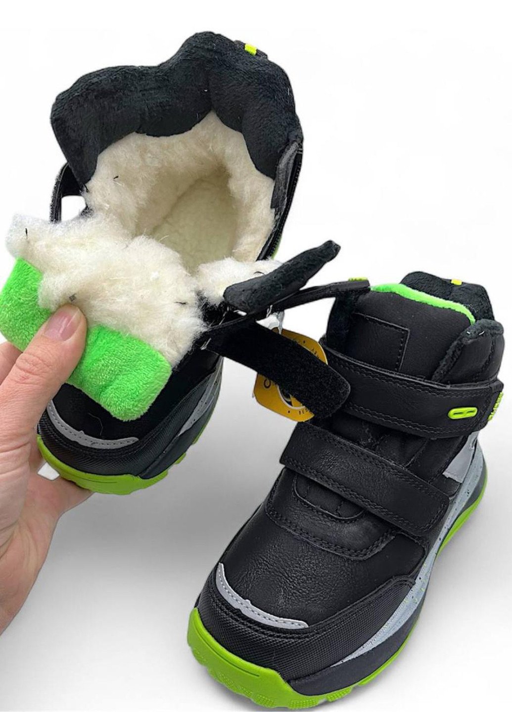 Черные кэжуал зимние ботинки Clibee