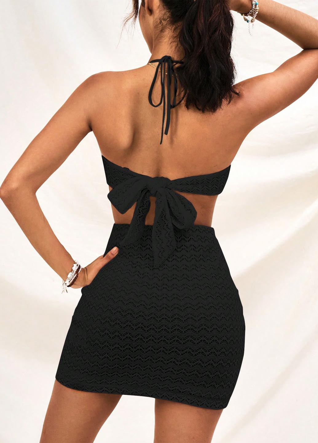 Черное праздничный, вечернее платье силуэтная SHEIN однотонное