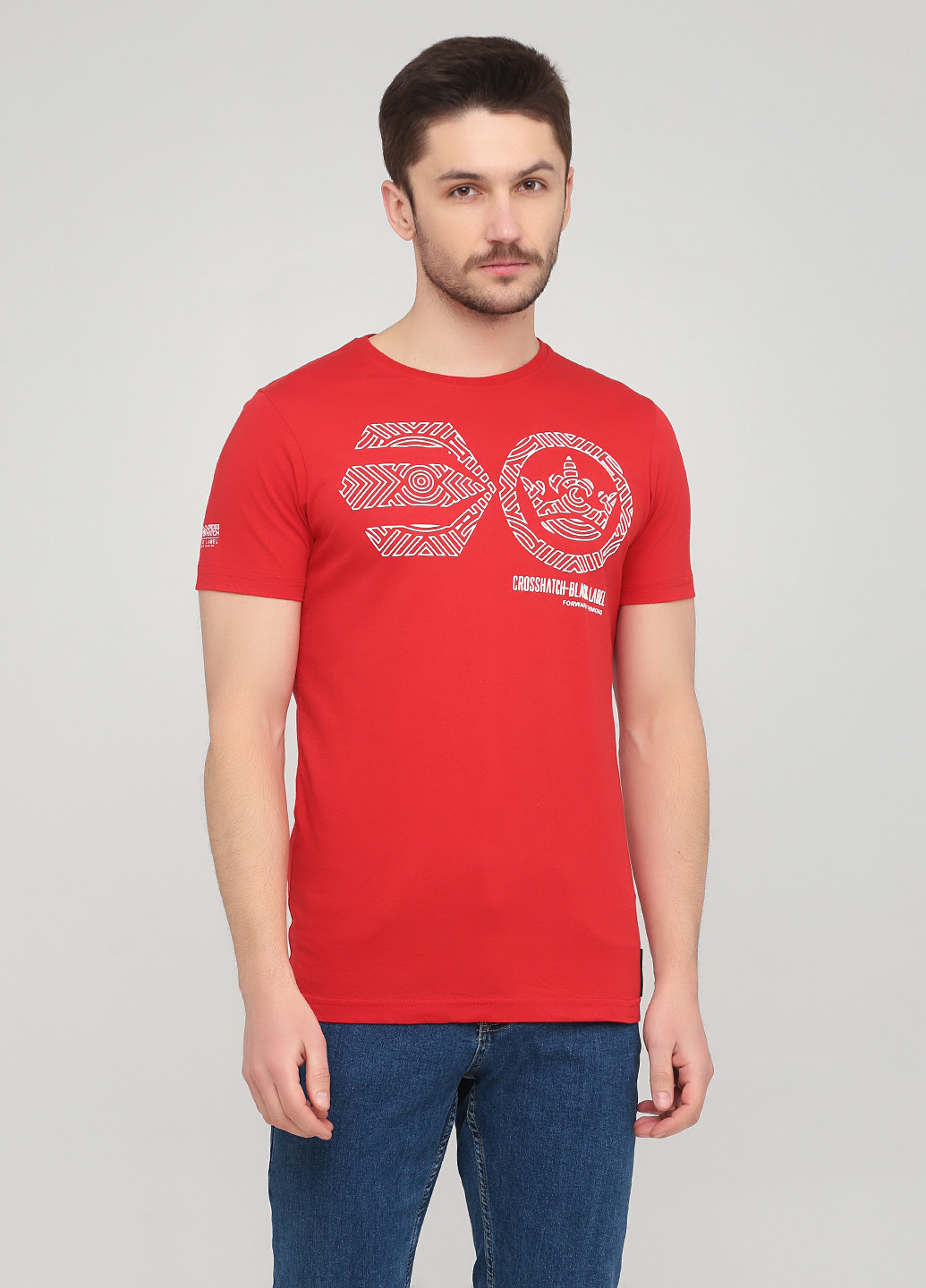 Красная футболка Crosshatch
