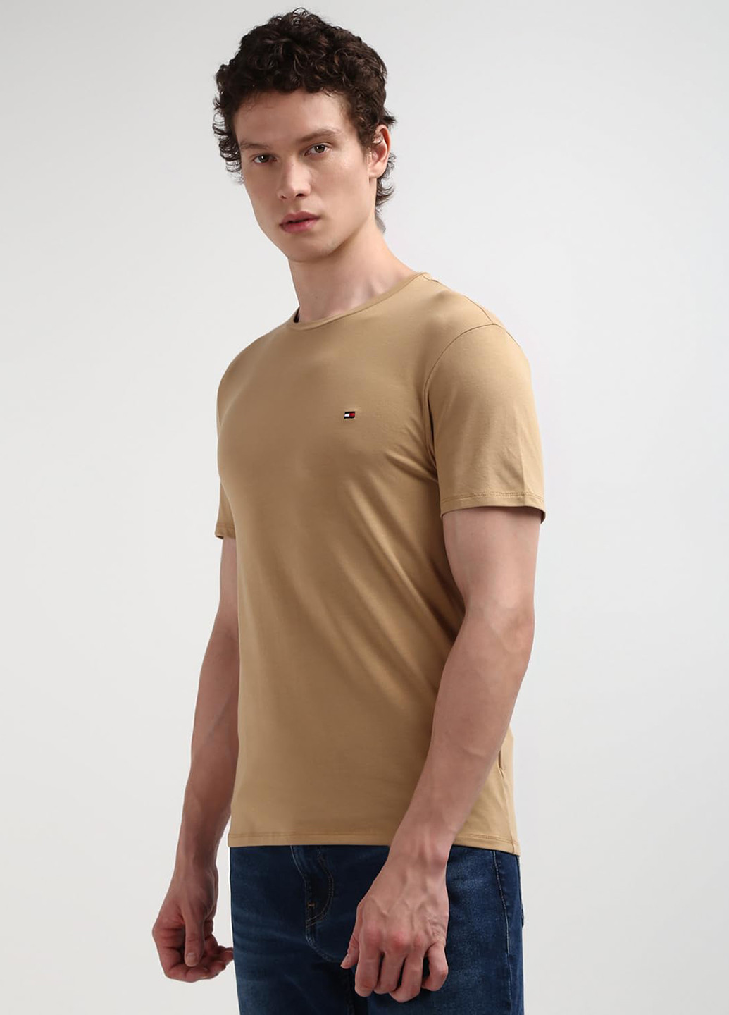 Темно-бежевая футболка Tommy Hilfiger