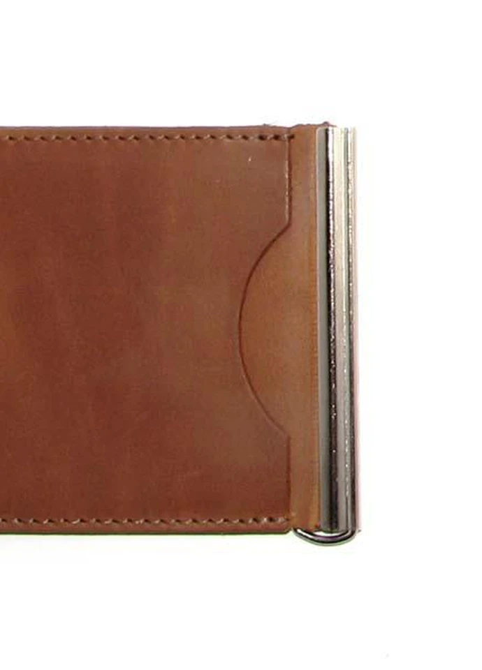 Зажим для денег DNK Зажим Spring+ col.N светло-коричневый DNK Leather (253933518)
