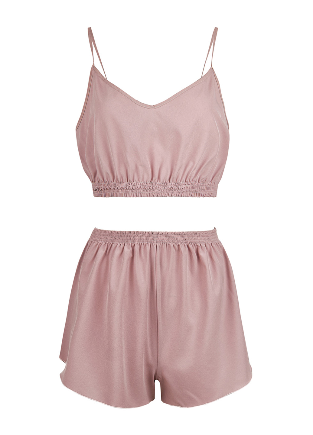 Пудровая всесезон пижама (топ, шорты) топ + шорты Fleri