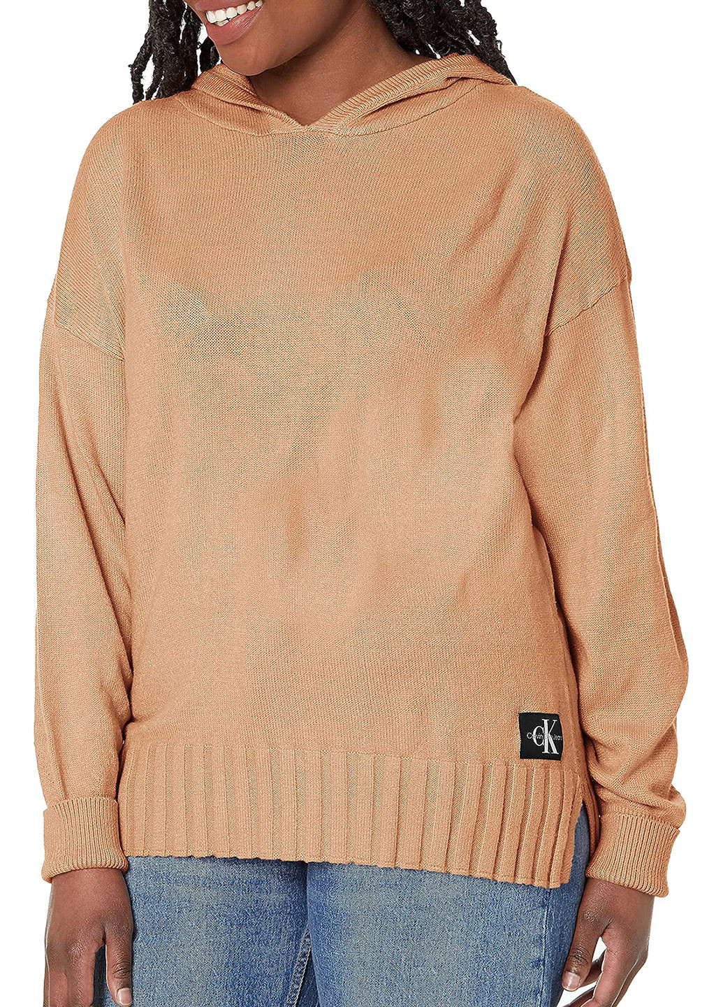 Коричневый демисезонный свитер Calvin Klein
