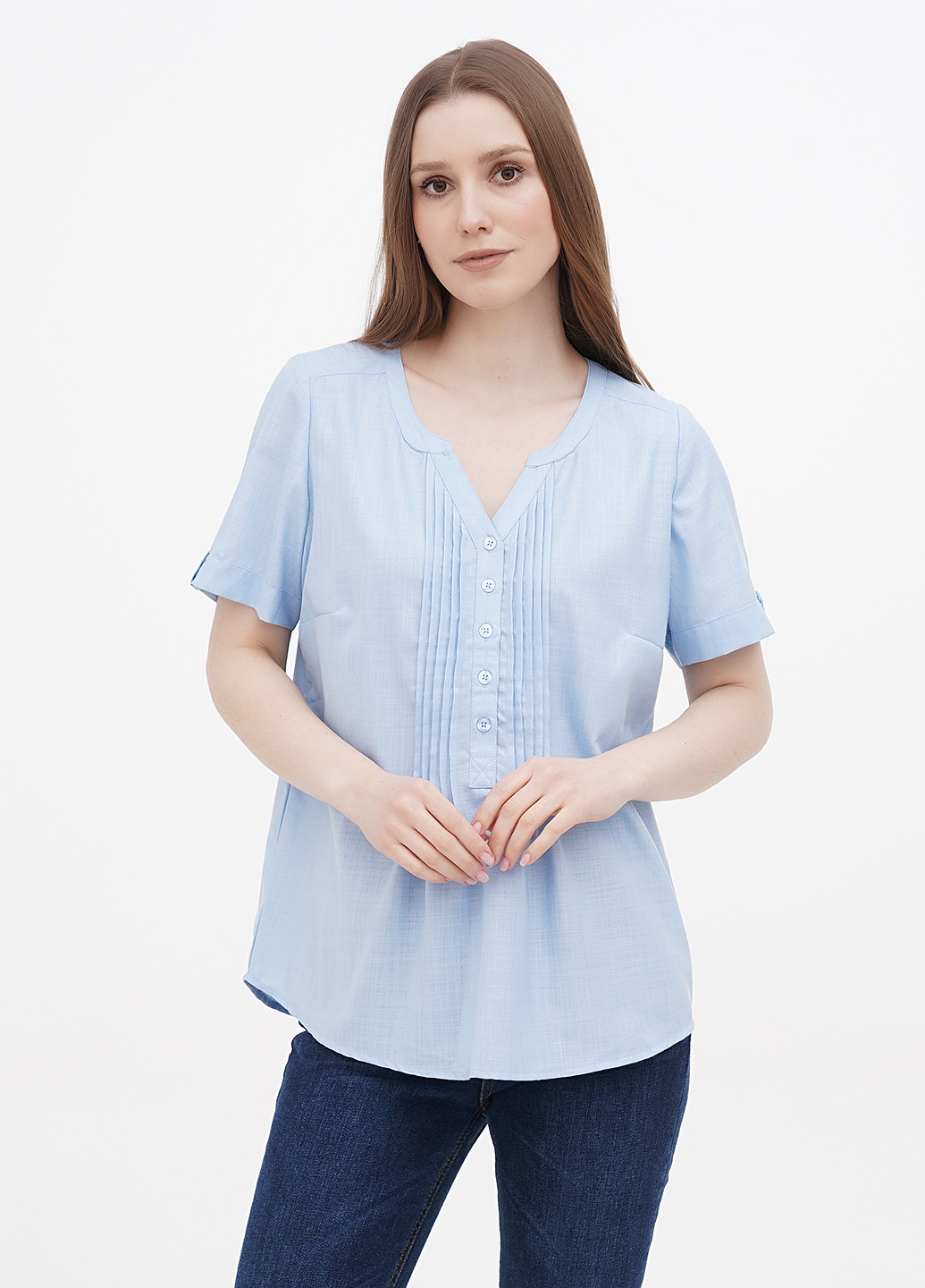 Блакитна блузка Minus