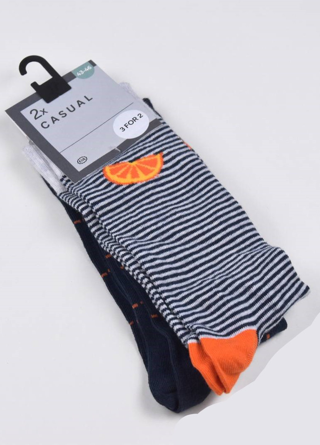 Шкарпетки (2 пари) C&A однотонні темно-сині повсякденні