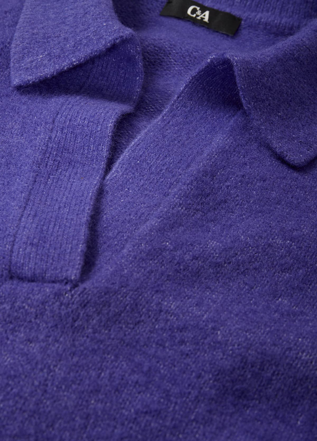 Фиолетовое кэжуал платье поло C&A однотонное
