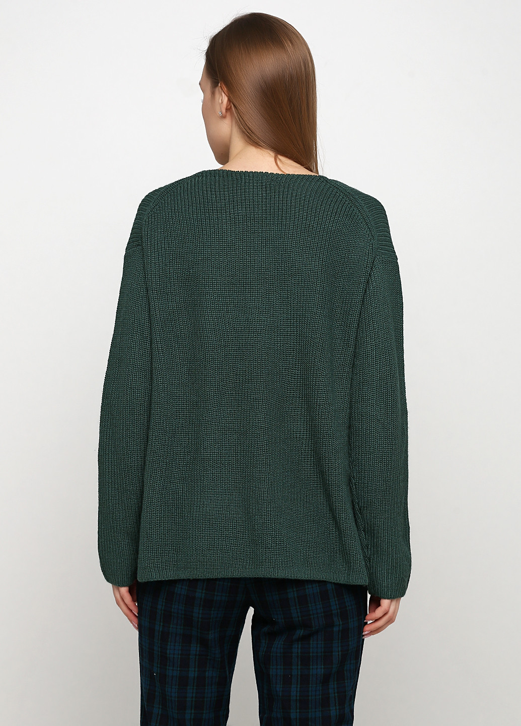 Темно-зелений демісезонний пуловер пуловер H&M