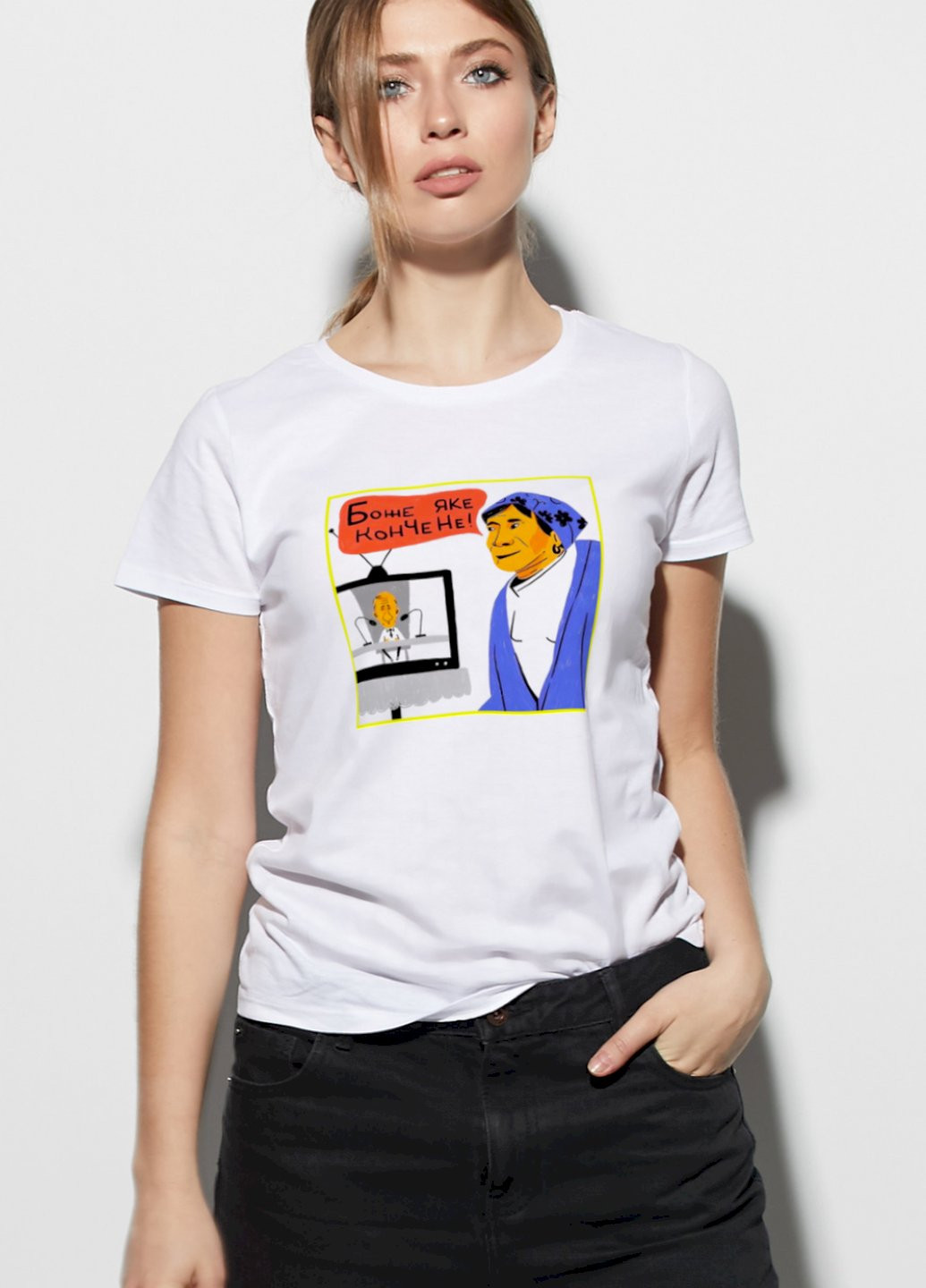 Футболка жіноча basic /дихаючий принт/ YAPPI - (253187174)