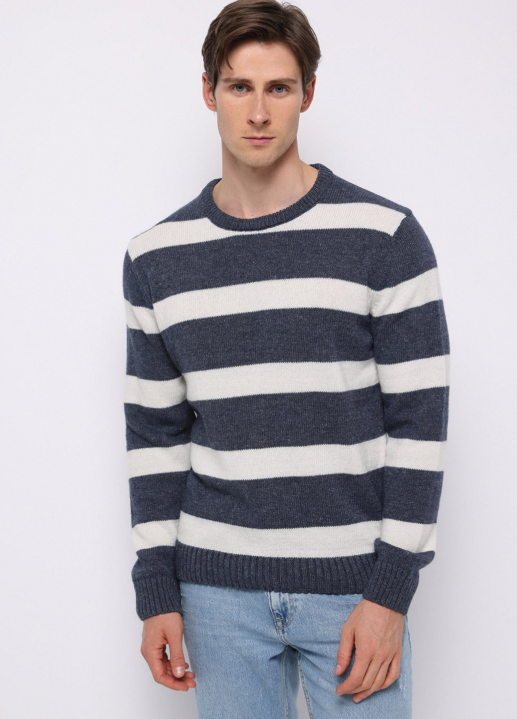 Темно-синий зимний джемпер джемпер Colin's
