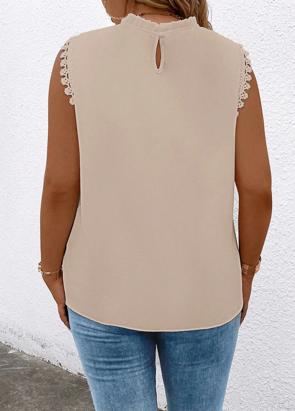 Бежевая блуза SHEIN
