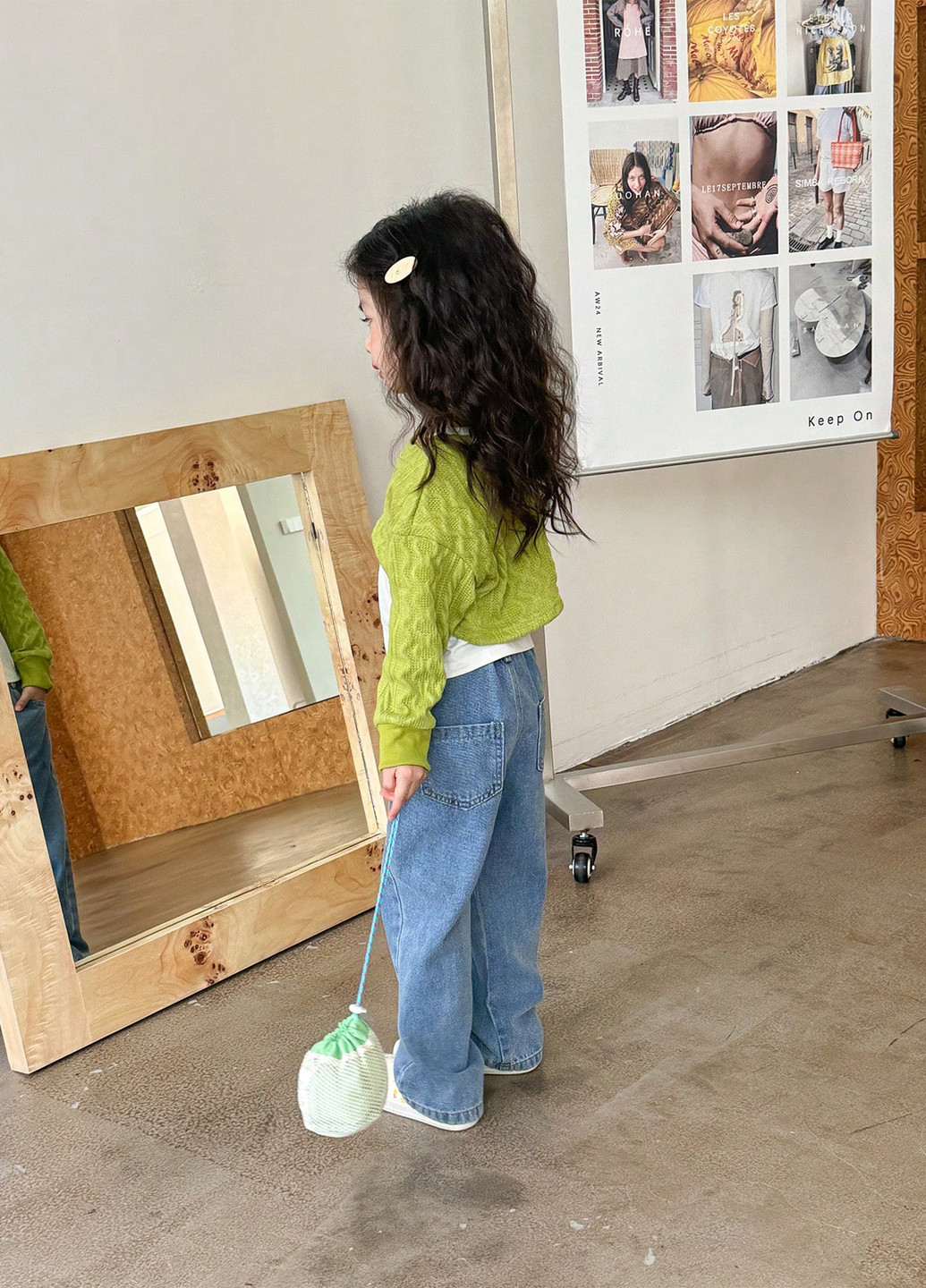 Комбінований демісезонний комплект (топ, джинси) SHEIN