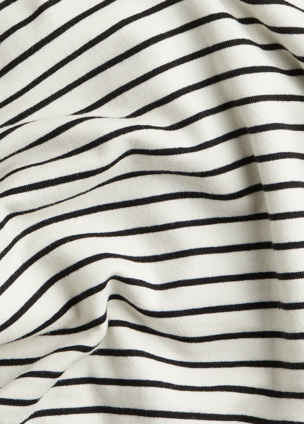 H&M свитшот полоска кремовый кэжуал хлопок