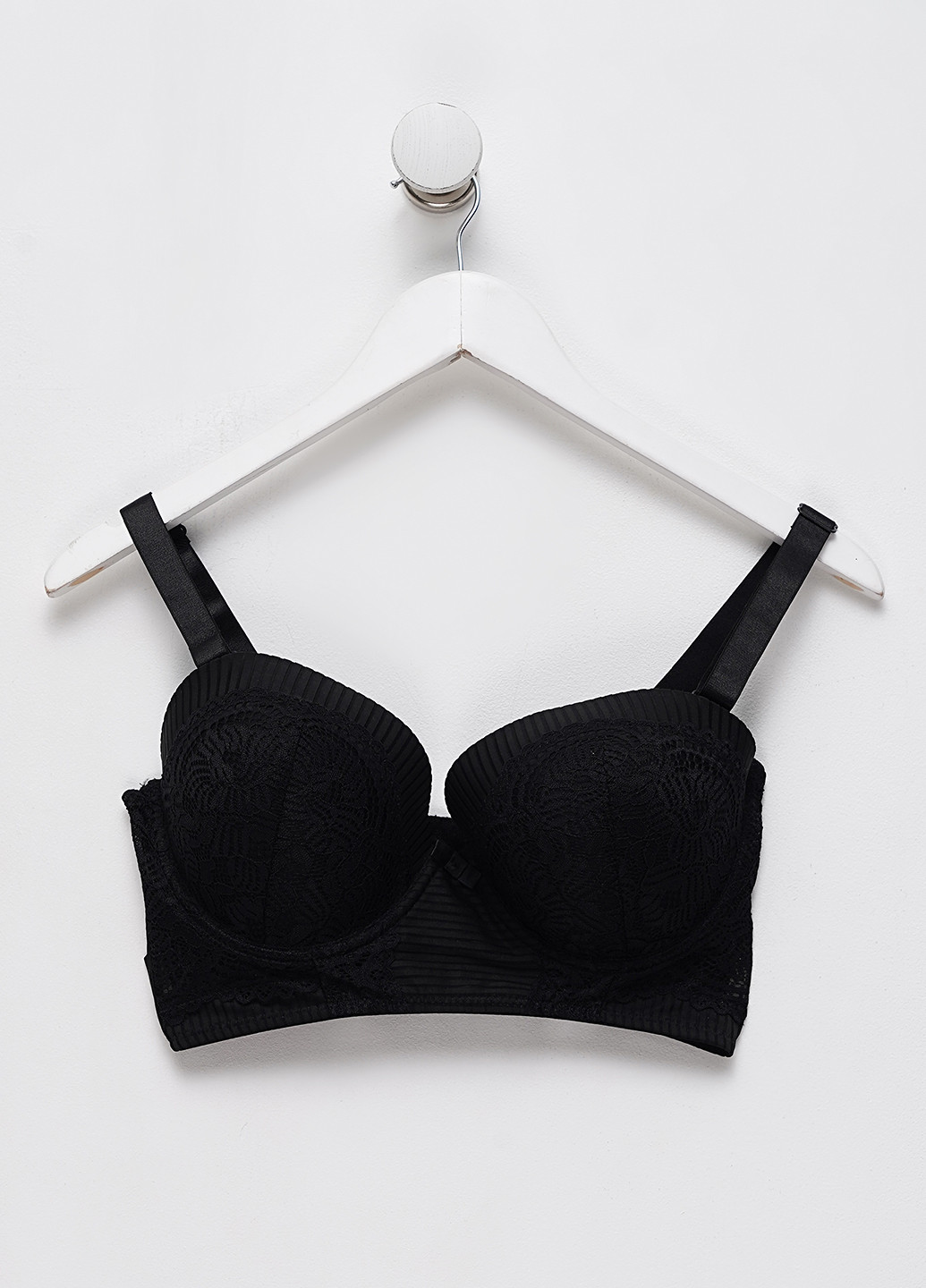 Чёрный корбей бюстгальтер FS с косточками нейлон, кружево