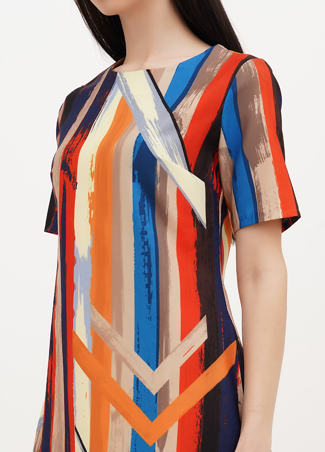 Комбинированное кэжуал платье Babylon в полоску