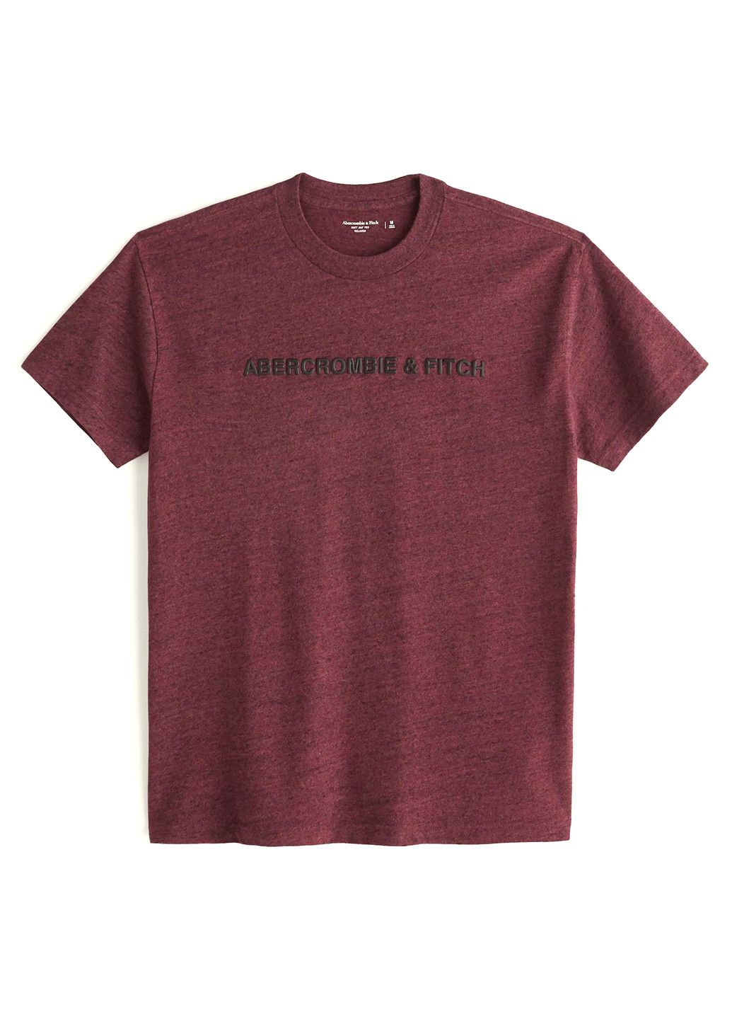 Бордова футболка Abercrombie & Fitch
